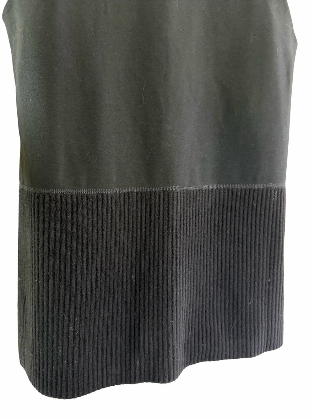 Lafayette 148 Black Wool Drape Front Long Vest Cardigan M - Picture 3 of 8